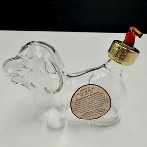 Emperor Napoleon Brandy XO DOG Clear Glass Empty Shape Bottle Zodiac